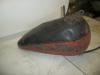 1986 Harley Davidson Flat side Black and Red right side, motorcycle gas tank, motorcycle fuel tank