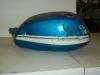 1969 Honda 350 Scrambler CL350  Gas Tank Candy White and Blue, Motorcycle fuel tank